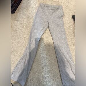 NWOT TNA Aritzia grey flared cotton leggings